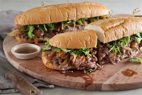 Warm Roast Beef Sandwiches with Balsamic Onions