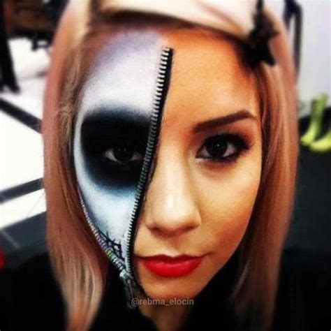 Unzipped Skeleton Halloween Makeup | Halloween makeup, Makeup ...