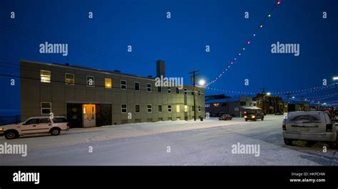 Front Street in Nome Alaska 2017. The Nome Gold Rush was a gold rush in ...