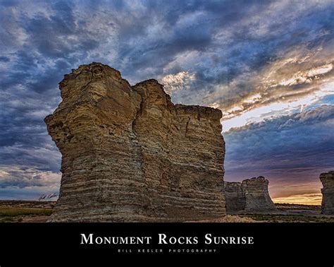 Monument Rocks Sunrise Photograph by Bill Kesler - Fine Art America