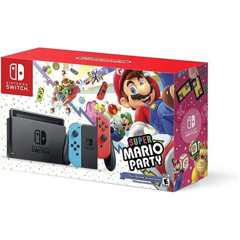 Nintendo Switch w/ Super Mario Party (Full Game Download) - Bundle ...