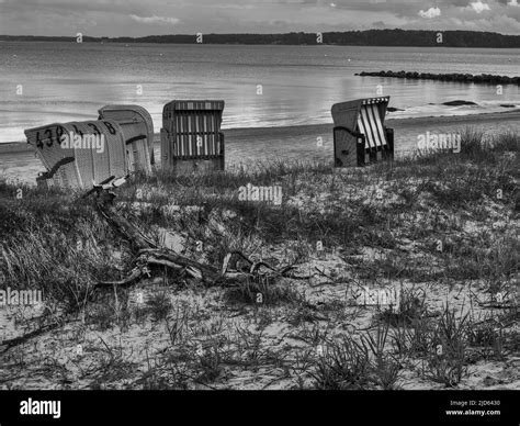 Eckernfoerde beach and harbor Stock Photo - Alamy