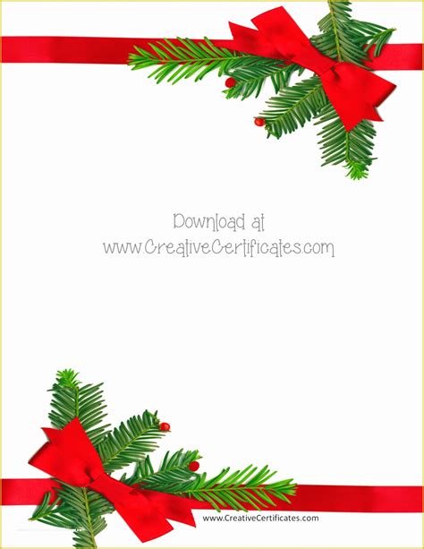 Free Christmas Border Templates Of Free Christmas Border Templates ...