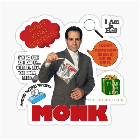 "Monk Quotes" Sticker for Sale by littlegreenmoo | Redbubble