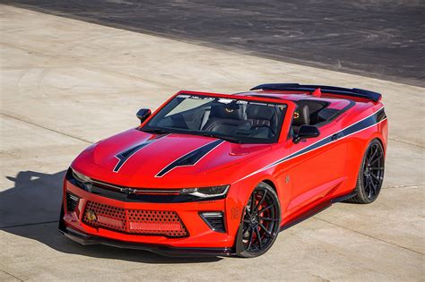 Bright Red Camaro Features Blacked Out Accents for Aggressive Look ...