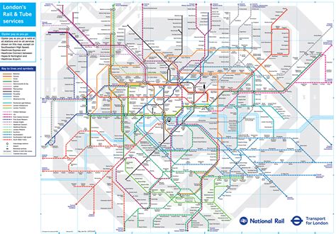 London Underground Map Zones