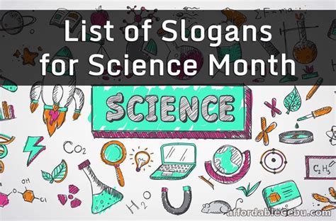 List of Slogans for Science Month | Slogan making, Slogan writing, Slogan