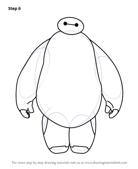 Learn How to Draw Baymax from Big Hero 6 (Big Hero 6) Step by Step ...