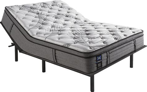 Sealy Posturepedic Plus Starley Queen Mattress with Head Up Only Base ...