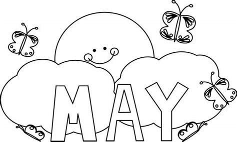 Months Of The Year Clipart Black And White, Black And White Months Of ...