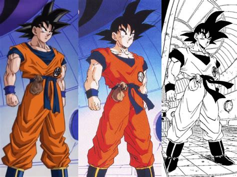 Son Goku (Namek-Frieza Saga) comparison by delvallejoel on DeviantArt