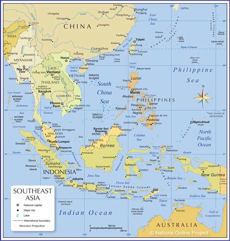 Map of the Countries and Regions of Southeast Asia with links to ...