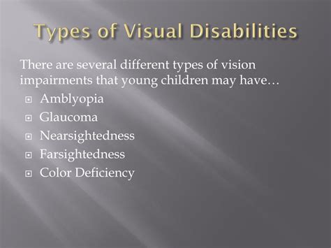 PPT - Visual Impairments PowerPoint Presentation, free download - ID ...