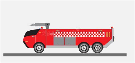 Airport Fire Truck Vector stock vector. Illustration of aviation ...