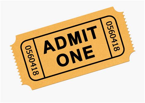 Download High Quality ticket clip art yellow Transparent PNG Images ...