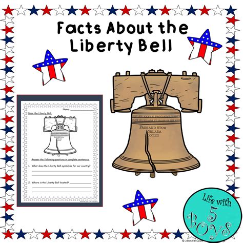 American Symbols Worksheets- Liberty Bell - Classful