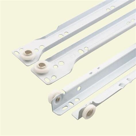 Prime-Line 19-3/4 in. White Painted Steel Bottom-Mount Self-Closing ...