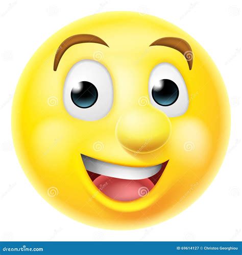 Happy Smiling Emoji Emoticon Stock Vector - Image: 69614127