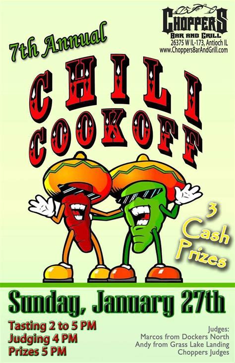 Chili Cook Off Flyer Template - Cards Design Templates