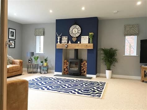 Sapphire Blue Dulux and Chic Shadow | Home living room, Living room ...