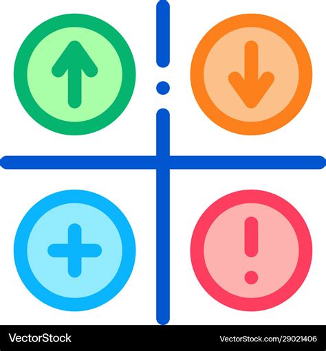 Swot analysis icon outline Royalty Free Vector Image