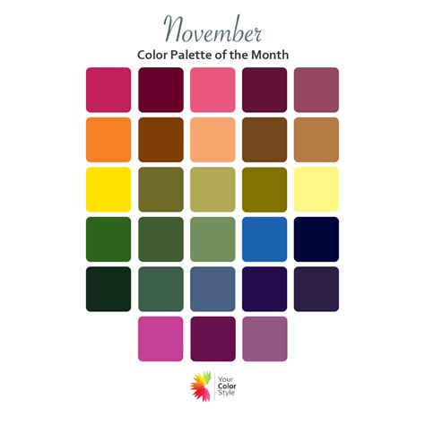 November: Color Palette of the Month