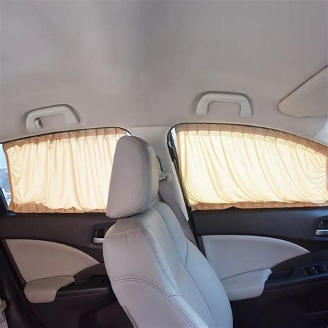 2pcs Aluminum Alloy Car Window Cover Sunshade Curtain Uv Protection ...