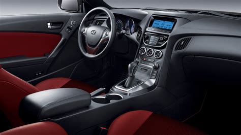 2013 GENESIS COUPE IN RED LEATHER INTERIOR