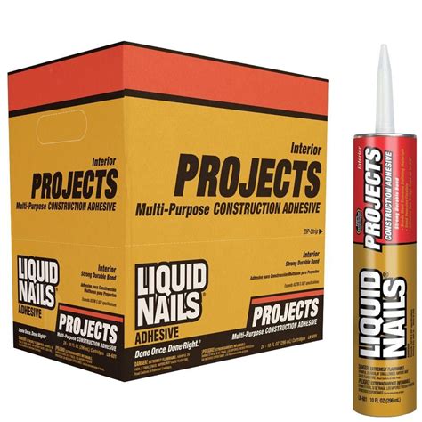 Liquid Nails 10 oz. Projects Construction Adhesive (24-Pack)-LN-601 CP ...