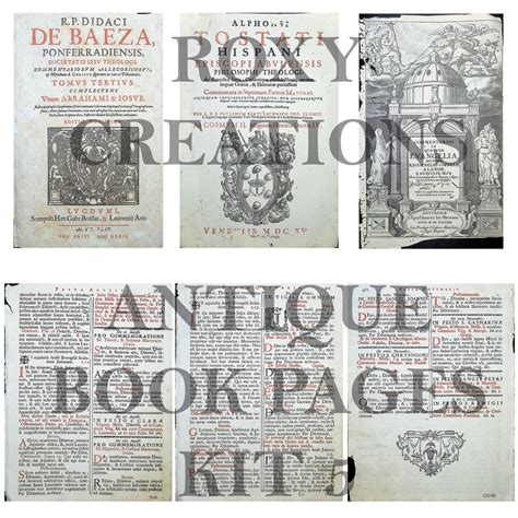 Printable Antique Book Pages Kit 5 - Etsy