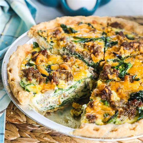 Sausage Spinach Quiche | Recipe Cart