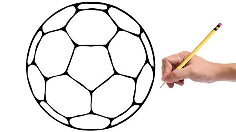 How To Draw A Soccer Ball Football Youtube – Otosection