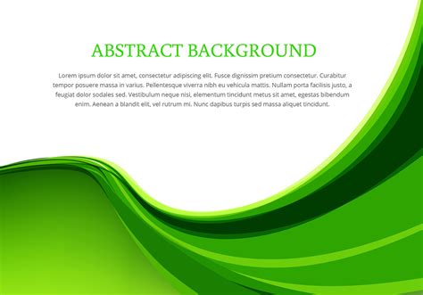 Green wave background design vector - Download Free Vector Art, Stock ...