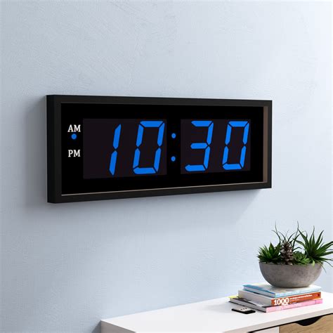 Large Digital Wall Clock | Foter