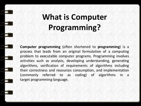 Computer programming