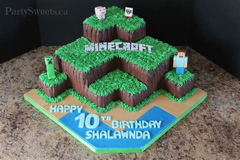 Custom Cakes, Cupcakes, Cookies and Cake Pops | Minecraft birthday cake ...