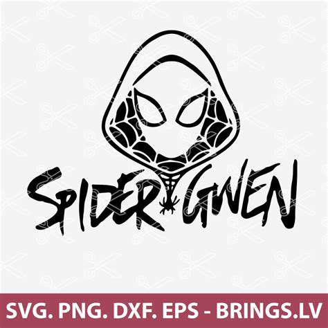 Spider Gwen SVG, Girl Spider SVG, Spider Gwen Face SVG