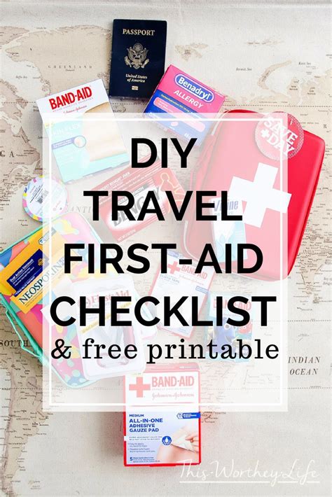 FREE Printable | DIY Travel First-Aid Kit with Printable Checklist