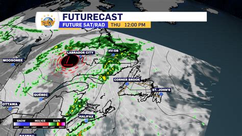 Wednesday night’s forecast; rain moves into Labrador while it’s status ...