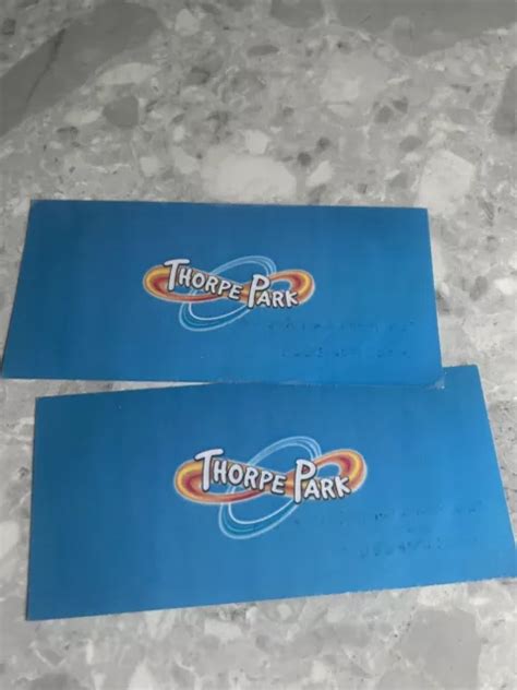 THORPE PARK TICKETS august 2023 £55.00 - PicClick UK