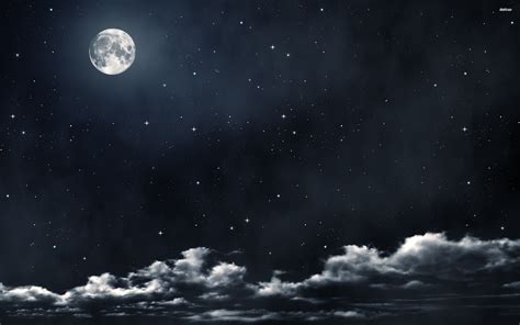 Full Moon and Stars Wallpapers on WallpaperDog