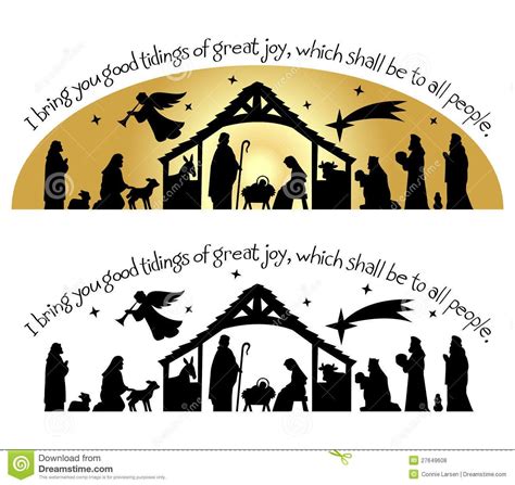 Free Printable Nativity Silhouette - Free Printable