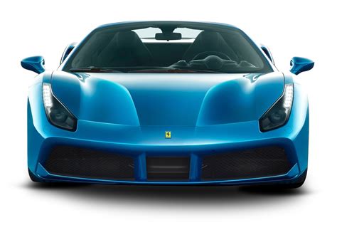 Blue Ferrari 488 Spider Car PNG Image - PurePNG | Free transparent CC0 ...