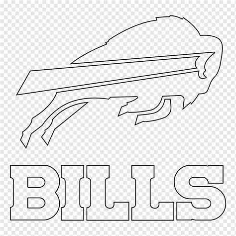 Buffalo Bills Logo Line art, arrow, angle, white, text png | PNGWing