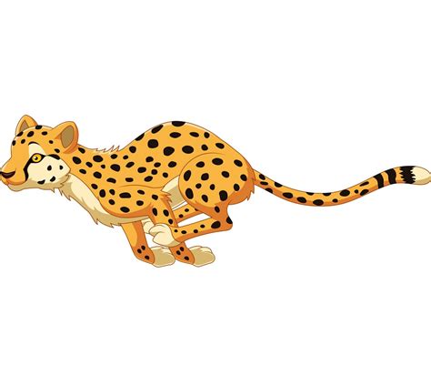 cheetah running 1 - Clipart World