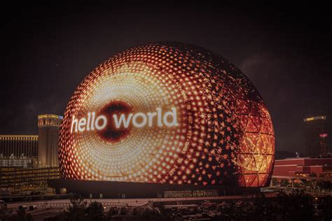 World's largest spherical structure unveiled in Las Vegas