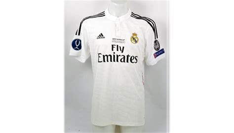 Di Maria's Real Madrid Match-Issue Shirt, UEFA Super Cup 2014 ...