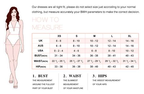 Sizing Chart – BE YOU FASHION WEAR