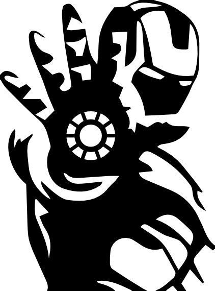 Iron Man Silhouette Vector at Vectorified.com | Collection of Iron Man ...