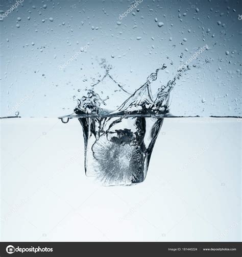 Ice Cube Water Splash Drops Isolated White Stock Photo by ©VadimVasenin ...